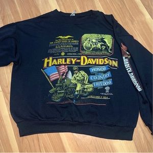 '89 WW1&2 Harley Davidson Crewneck
